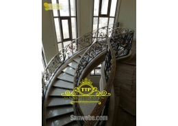 Cầu thang mỹ thuật đậm nét Châu Âu