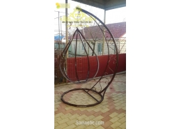 Xích đu sắt uốn hoa văn nghệ thuật