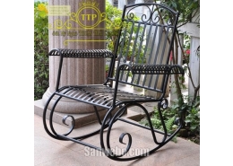 Ghế nằm thư giãn hoa văn sắt 